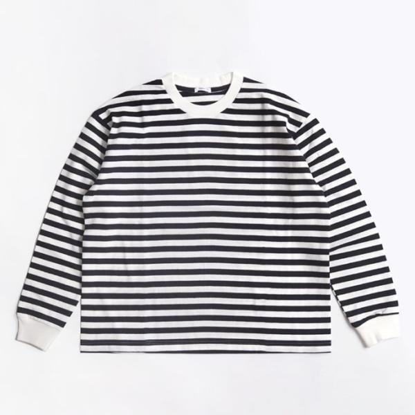 maillot マイヨ｜Tube Border Long-Tee　CHARCOAL