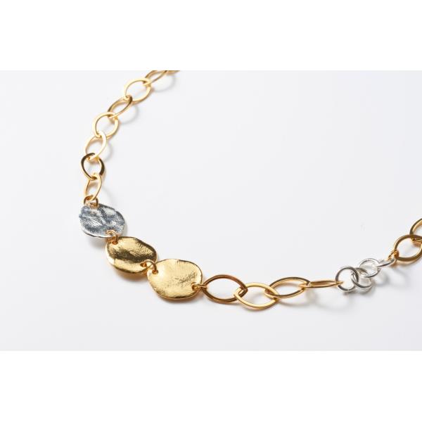 千夜一夜 チェーンネックレス ゴールド×シルバー