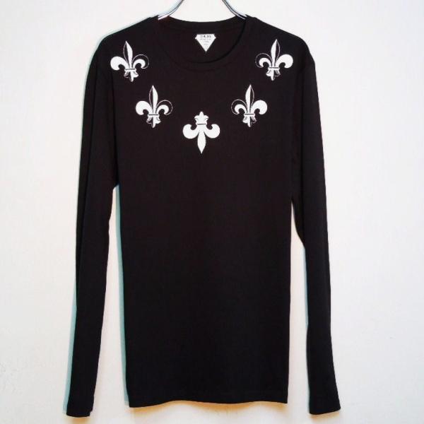 ５ Lily emblem Long T-shirt black