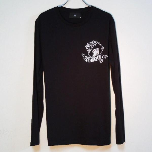 Joker Casino Swarovski　Long T-shirt Black