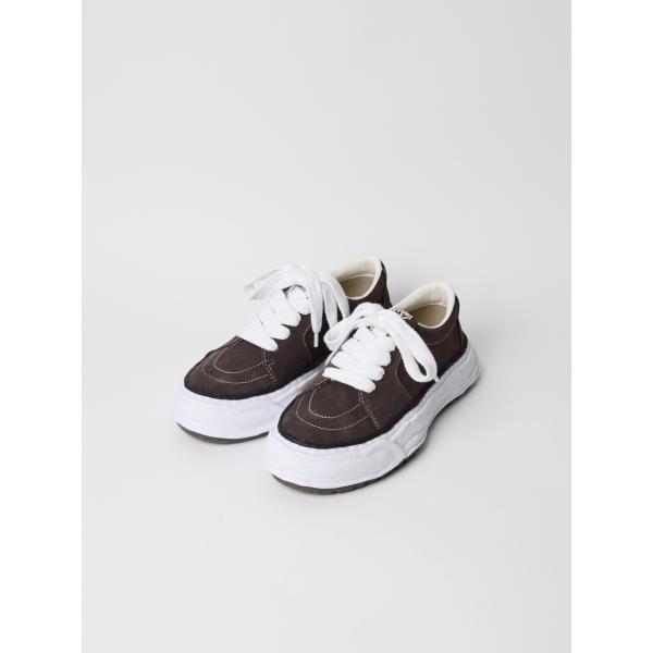 "ERIC" OG Sole Mix Material Low-top Sneaker (BROWN...