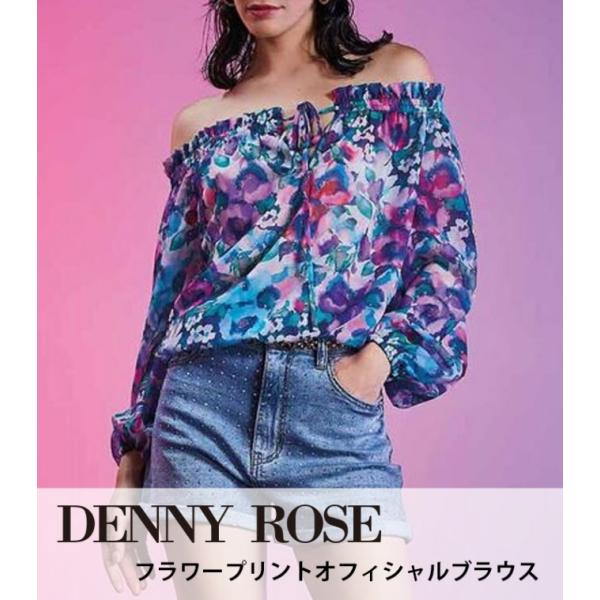 【DENNY ROSE】フラワープリントオフィシャルブラウス★IT411DD45010