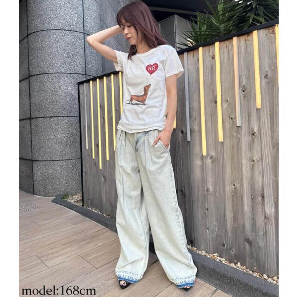 【RINASCIMENTO】ダックスハートバルーンプリントTシャツ★☆ITRIN129932