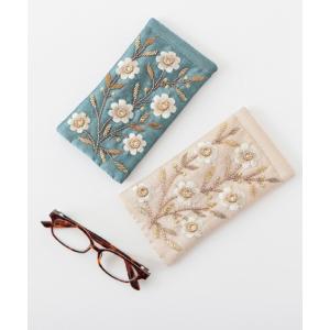 ビーズ刺繍メガネケース