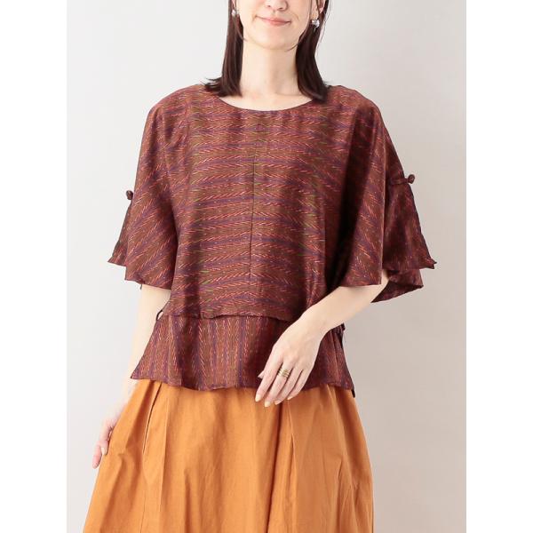 タイ　マットミーシルク半袖プルオーバー