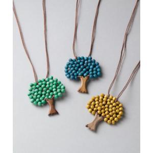 ウッドツリーネックレス