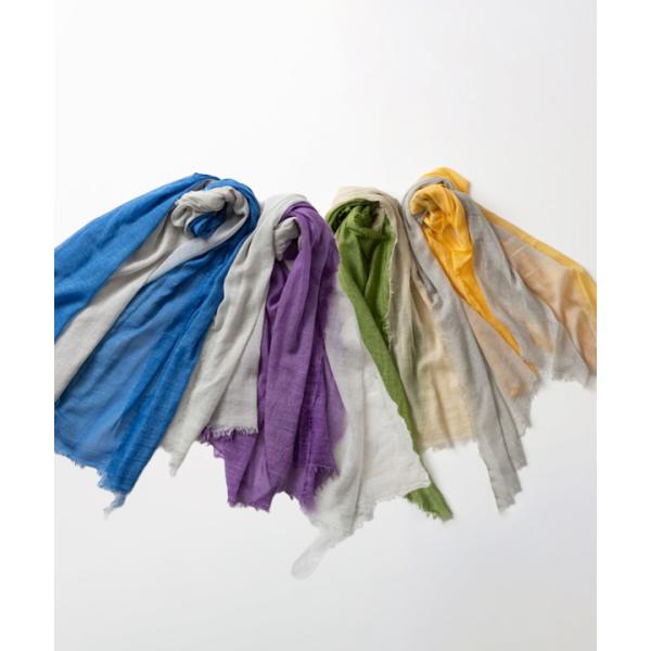 コットンバイカラー大判ショール