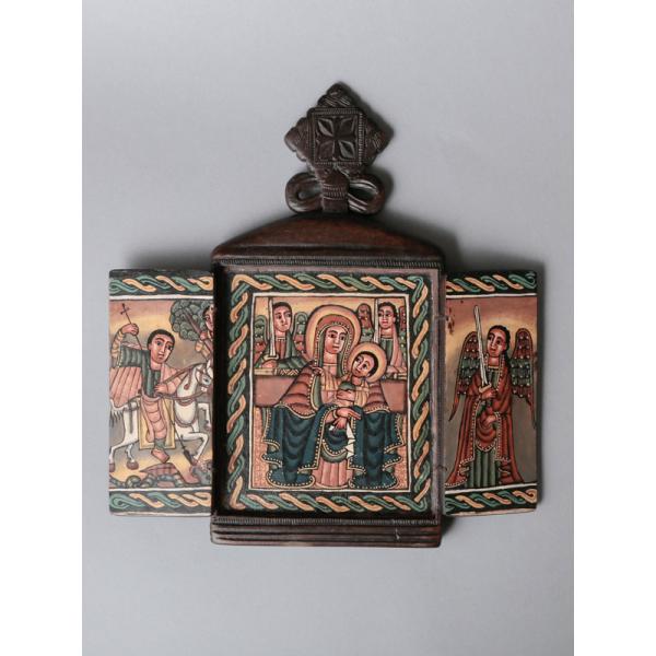 *エチオピア　木製イコン（正教画）C