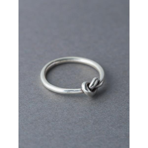 【10号/11号】カレンシルバー リング　結び目モチーフ　