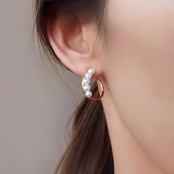 フーピングパールピアス【ニッケルフリー】