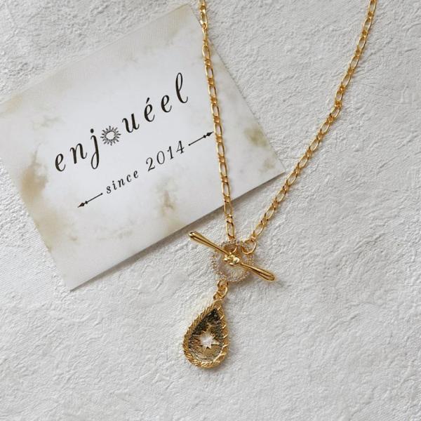 ドロップシャインマンテルネックレス【ニッケルフリー】