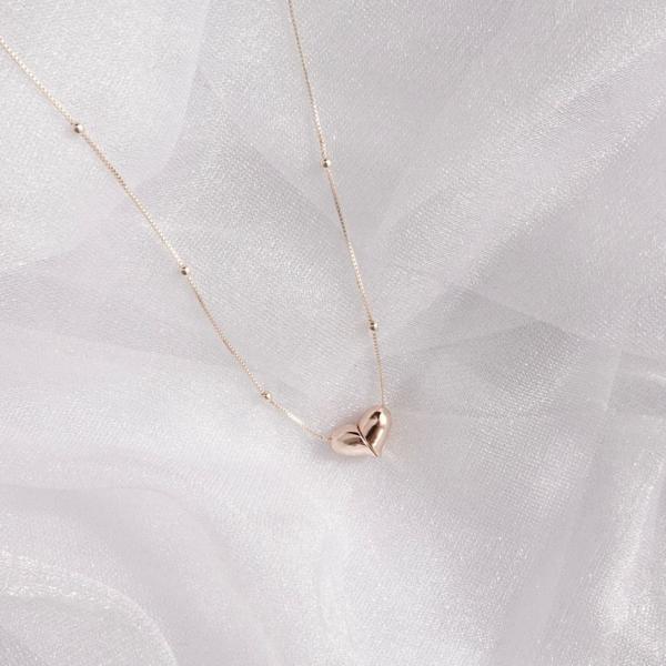 ハートキャッチドットチェーンネックレス