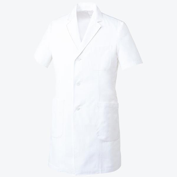 [在庫限り] ユナイト 風織 ドクターコート UN0099 男性用 半袖 ※返品不可
