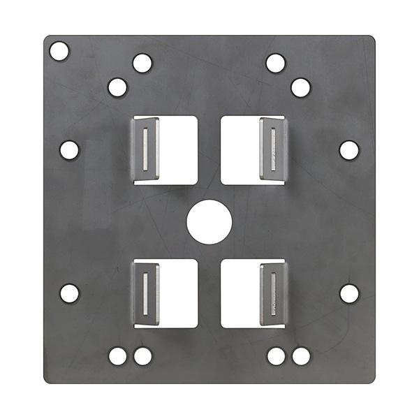 【互換品】ドームハウジング用 ポール取付金具(国産・ステンレス製)｜E120PP2-SUS