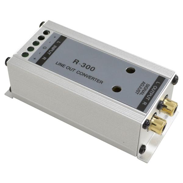 【互換品】ca-r-300 スピーカー出力→RCA変換 2chハイローコンバーター 感度調整ボリュー...