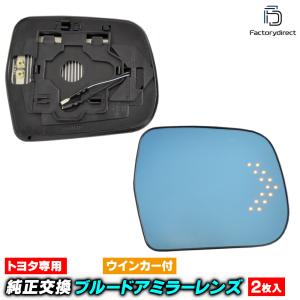 広角レンズ ブルーミラー アルファード 10系/後期 ワイドミラー H17.4