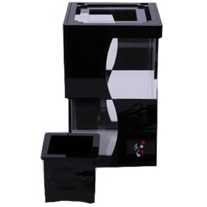 【互換品】(最終在庫処分祭) IEF-010BK アクアリウム水槽Lattice Style ラティススタイル ブラックベース 着脱式LEDライト付水槽 熟練した職人の手作り品(ハ