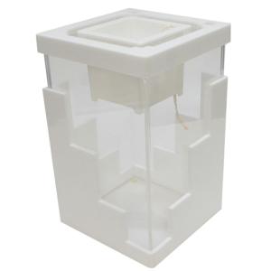 【互換品】(最終在庫処分祭) IEF-011WH アクアリウム水槽Ladder Style ラダースタイル ホワイトベース 着脱式LEDライト付水槽 熟練した職人の手作り品(ハンド