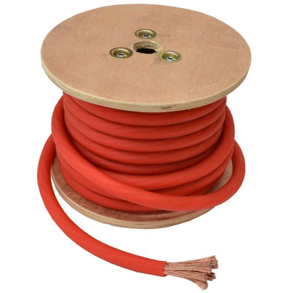 【互換品】ap-v2-pc0rd 0ゲージ 0AWG 0GA クリアレッド 15m巻 パワーケーブル...