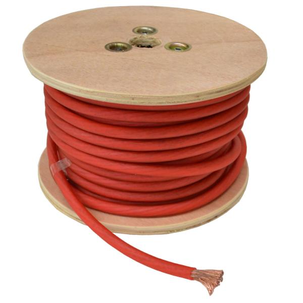 【互換品】ap-v2-pc4rd 4ゲージ 4AWG 4GA レッド 50m巻 パワーケーブル スー...