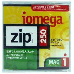 【アウトレット】レアアイテム!iomega ZIP ディスク 250MB MACフォーマット 1枚