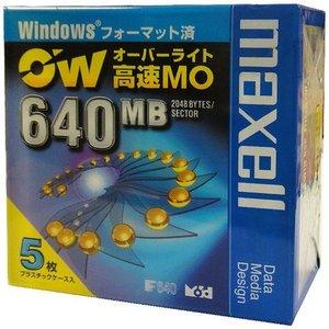 【アウトレット】マクセル 3.5インチ 高速 MOディスク 640MB 5枚パック Windowsフ...