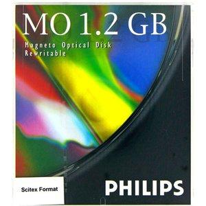 【アウトレット】  PHILIPS 5.25インチ MOディスク （光磁気ディスク）　1.2GB　S...
