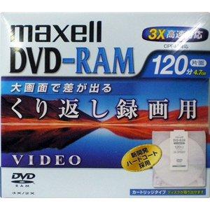 【アウトレット】  maxell 録画用 地上デジタル対応 DVD-RAM 3倍速 120分 1枚 ...