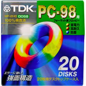 【アウトレット】  TDK 3.5インチ 2HD フロッピーディスク  強面構造フロッピー 20枚入...