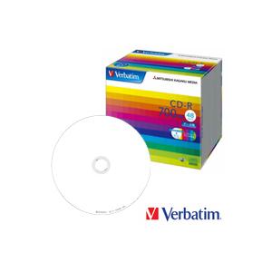 【お取り寄せ】 Verbatim CD-R データ用 700MB 48倍速対応 20枚 5mm スリ...