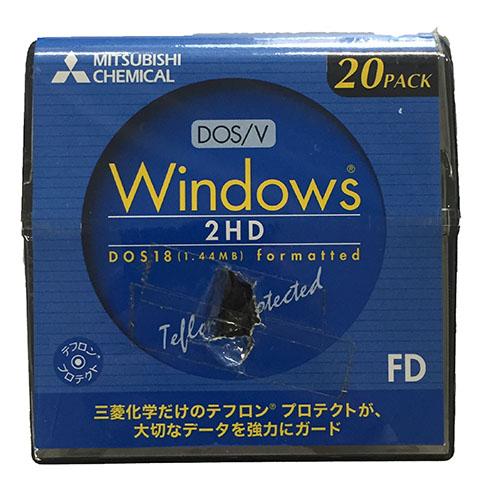 【アウトレット】 三菱化学 3.5インチ 2HD フロッピーディスク DOS/V(Windows)用...