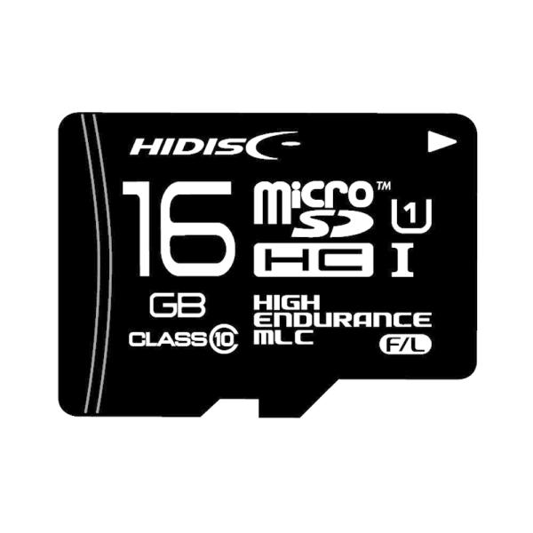 HIDISC MLC採用高耐久microSDHCカード 16GB Hynix, Samsungチップ...