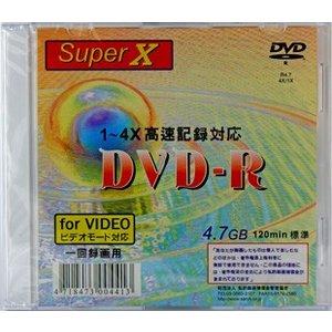 【100枚】まとめ買い！箱売り品 SuperX アナログ録画・データ用 DVD-R 4倍速対応【アウ...