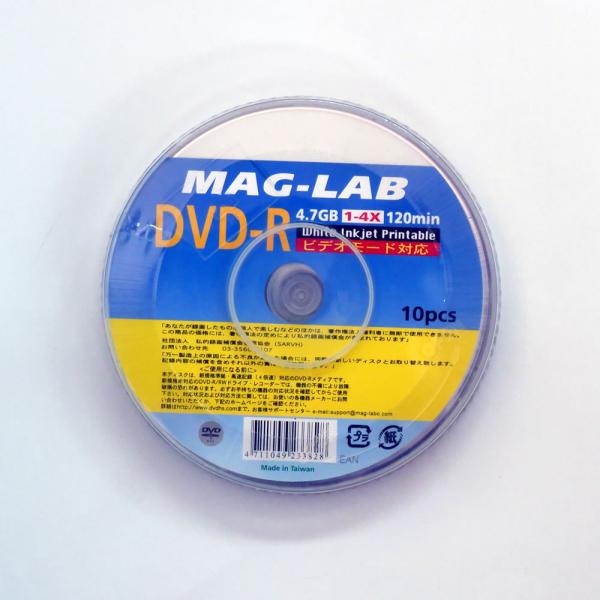 【300枚セット】MAG-LAB アナログ録画用 DVD-R 4倍速対応 プリンタブル 10枚 x ...