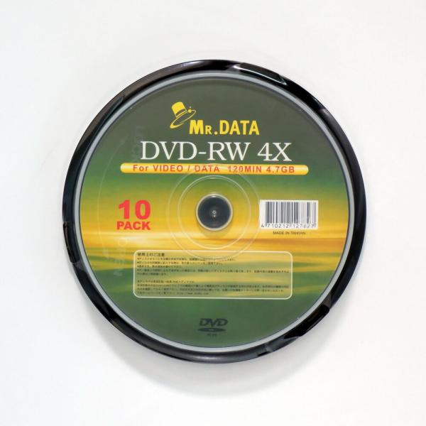 【200枚セット】MR.DATA DVD-RW データ用 繰り返し記録 4.7GB 4倍速対応 スピ...