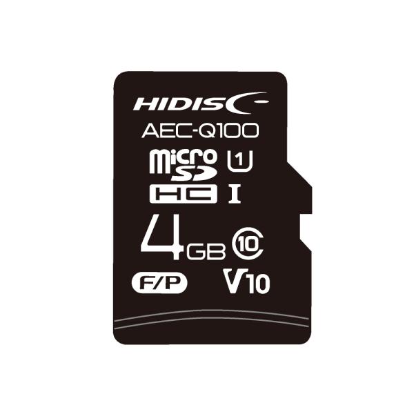 AEC-Q100対応 HIDISC 車載用途向けMLCチップ搭載 microSDカード 4GB HD...
