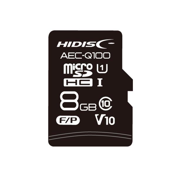 AEC-Q100対応 HIDISC 車載用途向けMLCチップ搭載 microSDカード 8GB HD...