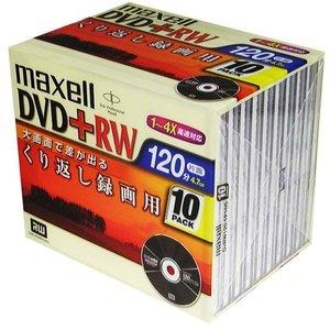 【100枚まとめ買い】【アウトレット】 マクセル 録画用 DVD+RW 1-4倍速対応 10mmジュ...