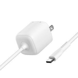 Type-Cコード一体型AC充電器 PD20W（1.5mケーブル付）HD-AC20WC15WH