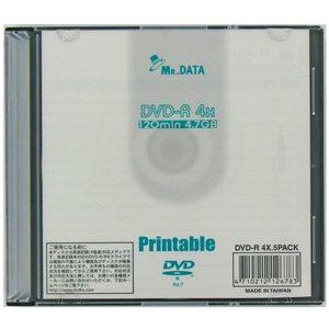 [100枚まとめ売り] MR.DATA DVD-R アナログ録画・データ用 120分 4倍速 インク...