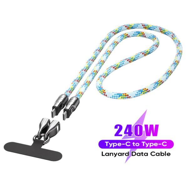 HIDISC Type-C to Type-C PD240W　ストラップケーブル 120cm