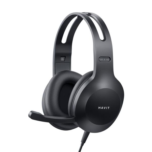 【FLASHSTORE 限定品】有線ステレオ ヘッドホン (マイク付き)　HD-H220d-BK