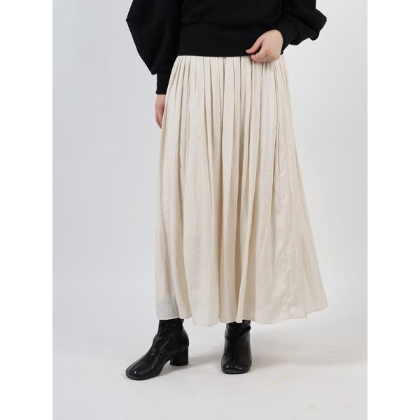 【ma couleur】ビンテージサテンギャザーマキシスカート