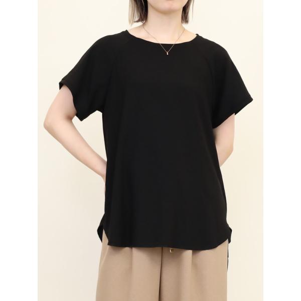 【dolly-sean】ストレッチジョーゼット半袖ブラウス