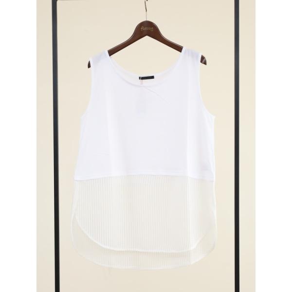 【Un carnet】メッシュレイヤードタンクトップ
