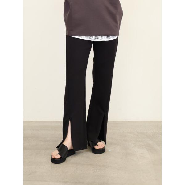 【YENN】フロントスリットフレアパンツ