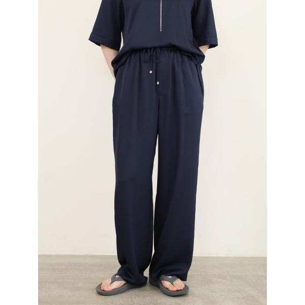 【Doneeyu】サテンツイルワイドパンツ