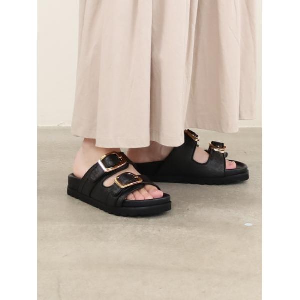 【ATELIER BRUGGE】Ｗバックルフットベッドサンダル