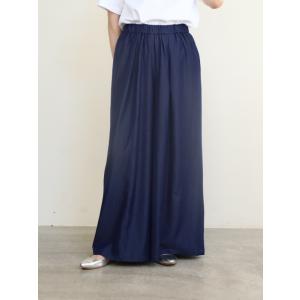 【siro de la bonte】ストレッチシルキーデニムスカーチョ