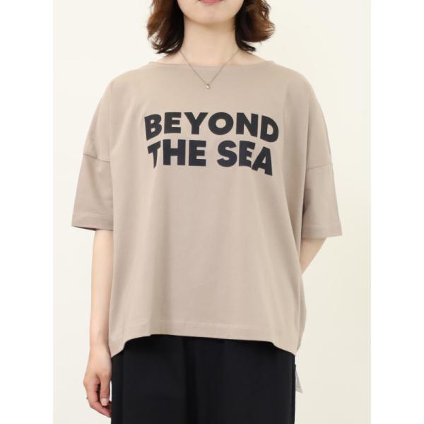 【siro de la bonte】前後両用ワイドロゴＴシャツ